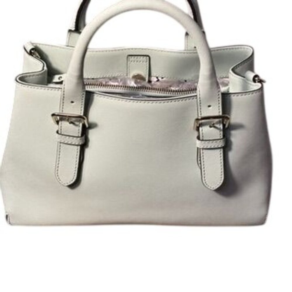 Kate Spade Womens Mint Green Leather Tote Bag With Adjustable Crossbody Strap & - Picture 2 of 9